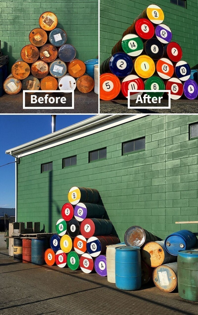 30 works of street artist who loves to revitalize urban landscapes
