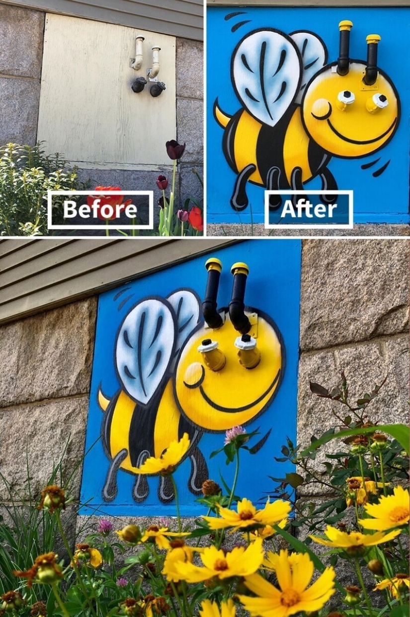 30 works of street artist who loves to revitalize urban landscapes
