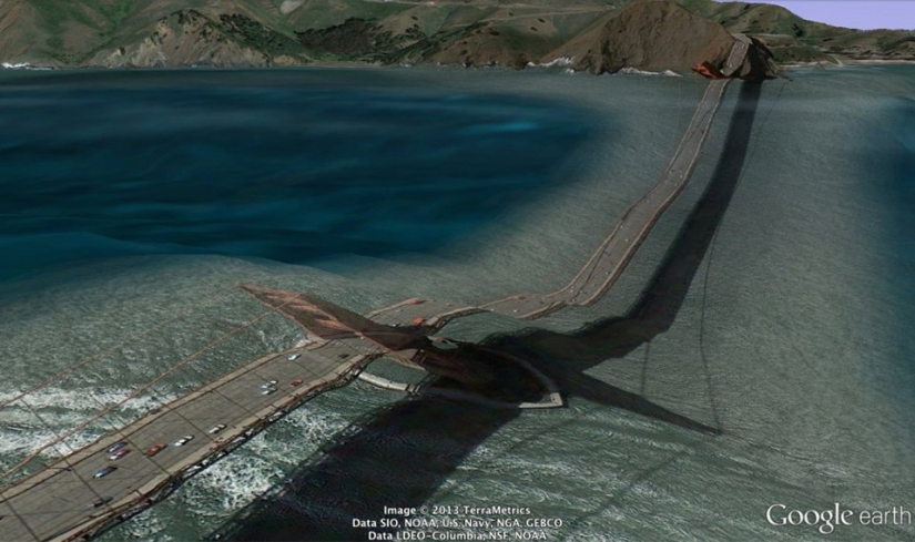 32 photos from Google Earth, contrary to common sense 32 photos from Google Earth, contrary to common sense