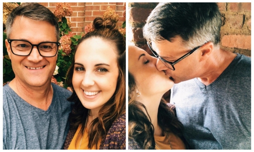 36 años de diferencia de amor no es un obstáculo? La chica dejó a su amante por el padre del novio