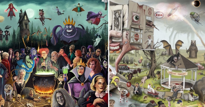 500 pop culture references in 5 posters 500 pop culture references in 5 posters