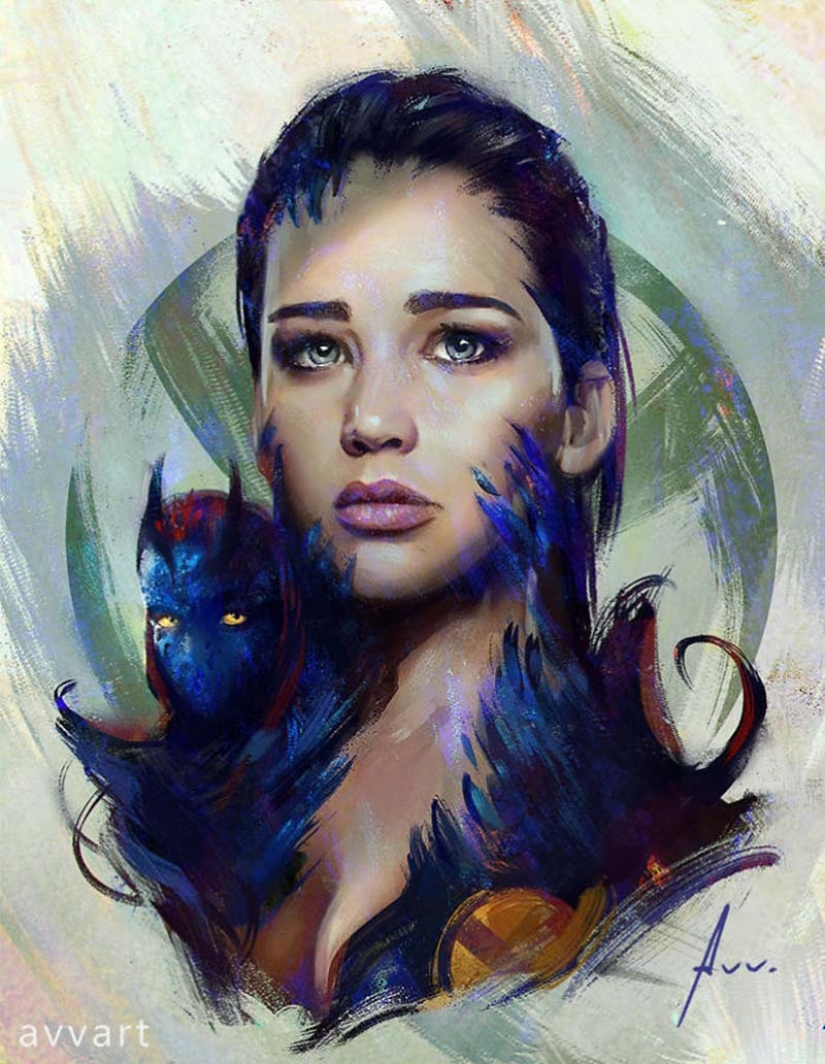 8 famous characters and their "totem" creatures from the artist Alexei Vinogradov 8 famous characters and their "totem" creatures from the artist Alexei Vinogradov