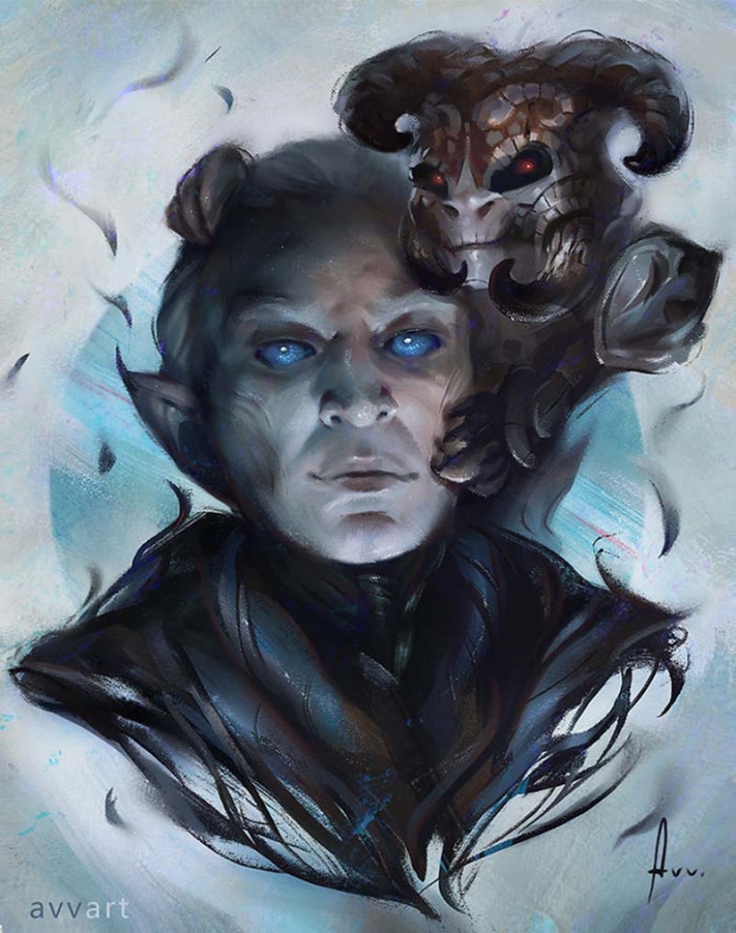 8 famous characters and their "totem" creatures from the artist Alexei Vinogradov 8 famous characters and their "totem" creatures from the artist Alexei Vinogradov