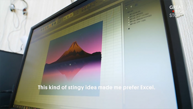 80-year-old man masters Excel to create amazing pictures