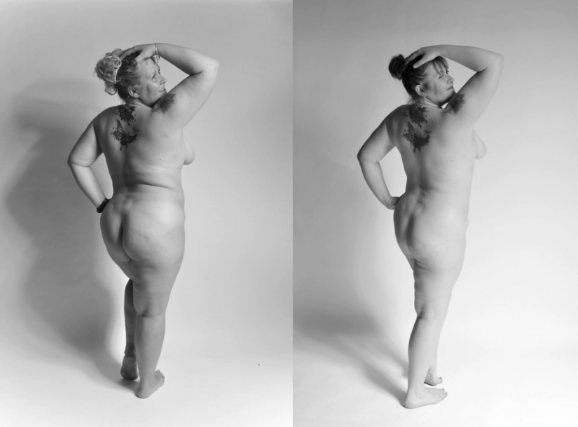 A couple of nudists from the UK make funny photos in the woods, struggling with stress during a pandemic