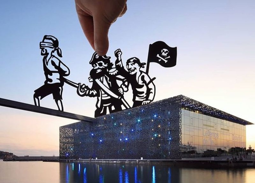 A creative take on things: stencils complement reality