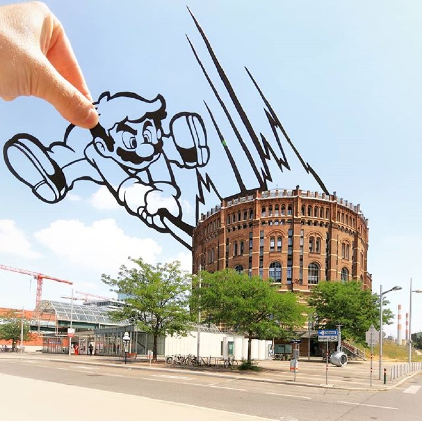 A creative take on things: stencils complement reality