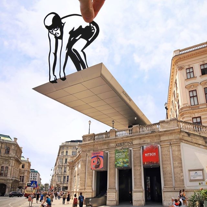 A creative take on things: stencils complement reality