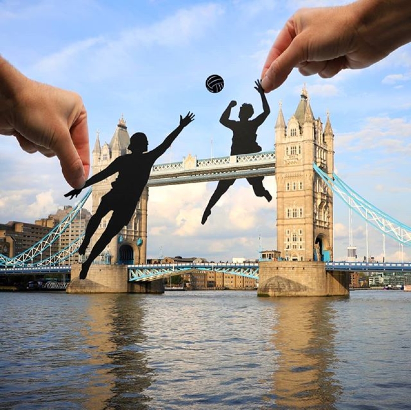 A creative take on things: stencils complement reality