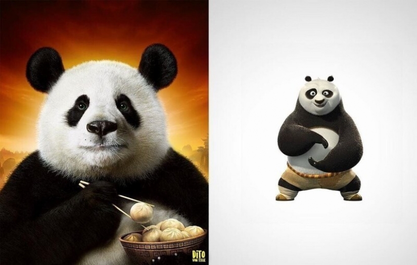 A digital artist from Italy showed how cartoon animals would look in reality A digital artist from Italy showed how cartoon animals would look in reality