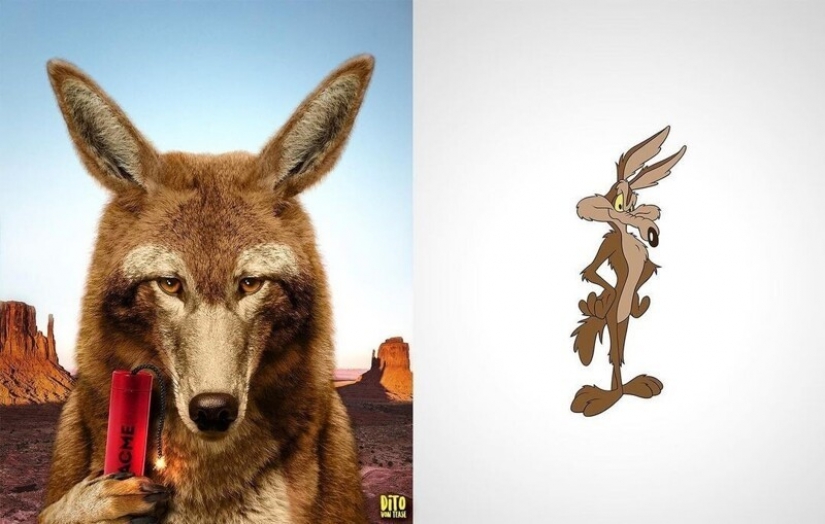 A digital artist from Italy showed how cartoon animals would look in reality A digital artist from Italy showed how cartoon animals would look in reality