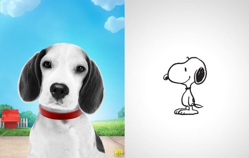 A digital artist from Italy showed how cartoon animals would look in reality A digital artist from Italy showed how cartoon animals would look in reality