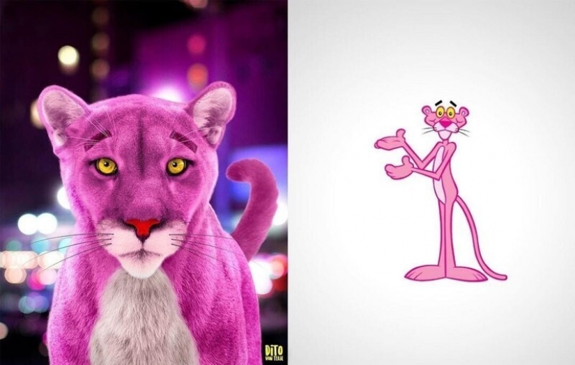 A digital artist from Italy showed how cartoon animals would look in reality A digital artist from Italy showed how cartoon animals would look in reality