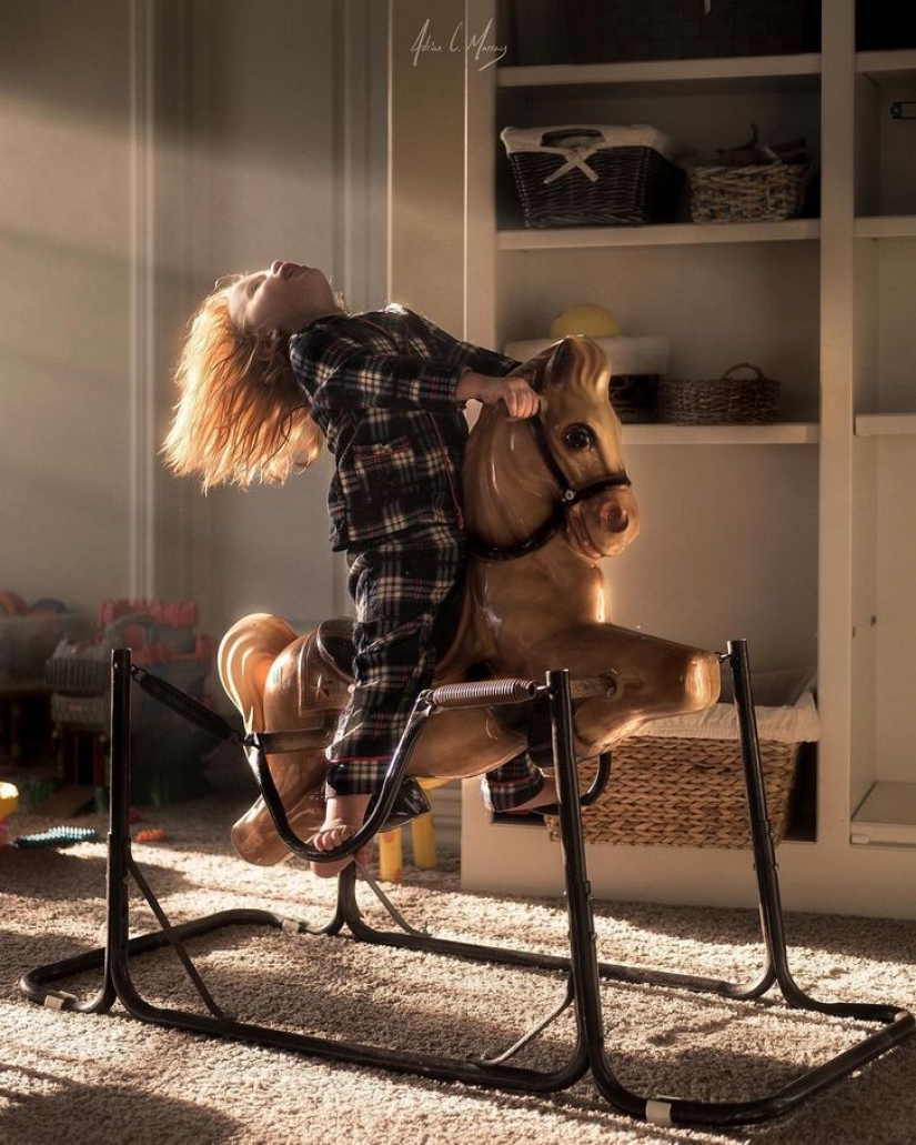 A father of four takes pictures of his children, proving that every day is magical