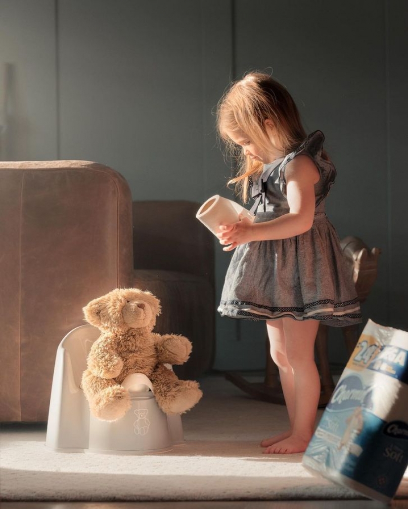 A father of four takes pictures of his children, proving that every day is magical