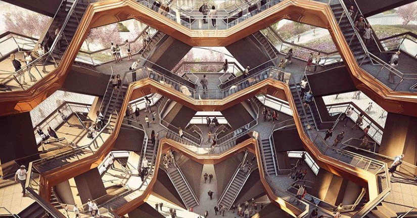 A grand staircase leading to nowhere: a new attraction has appeared in New York