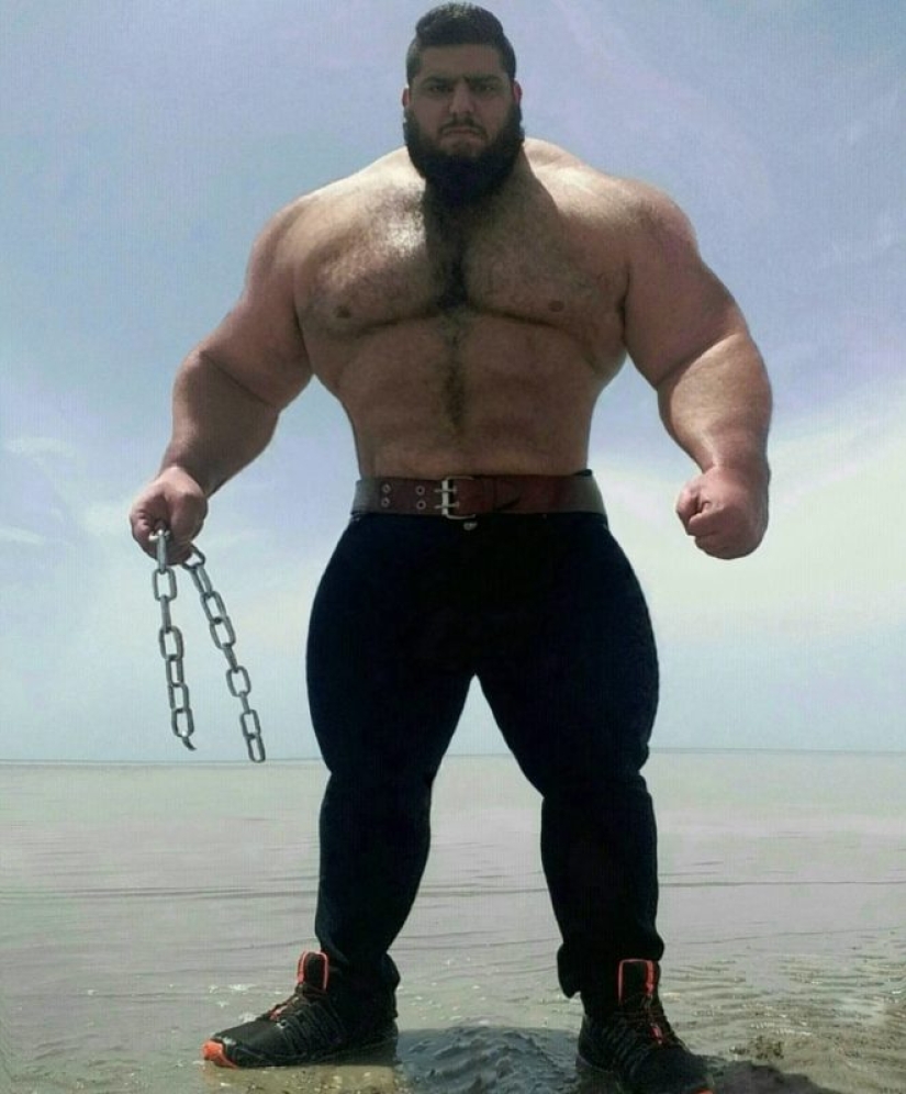 A man the size of a train: The "Iranian Hulk" shares details of his life and is going to MMA