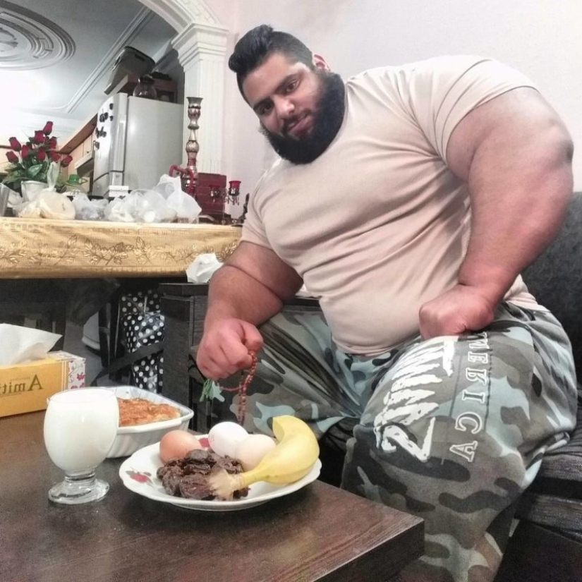 A man the size of a train: The "Iranian Hulk" shares details of his life and is going to MMA