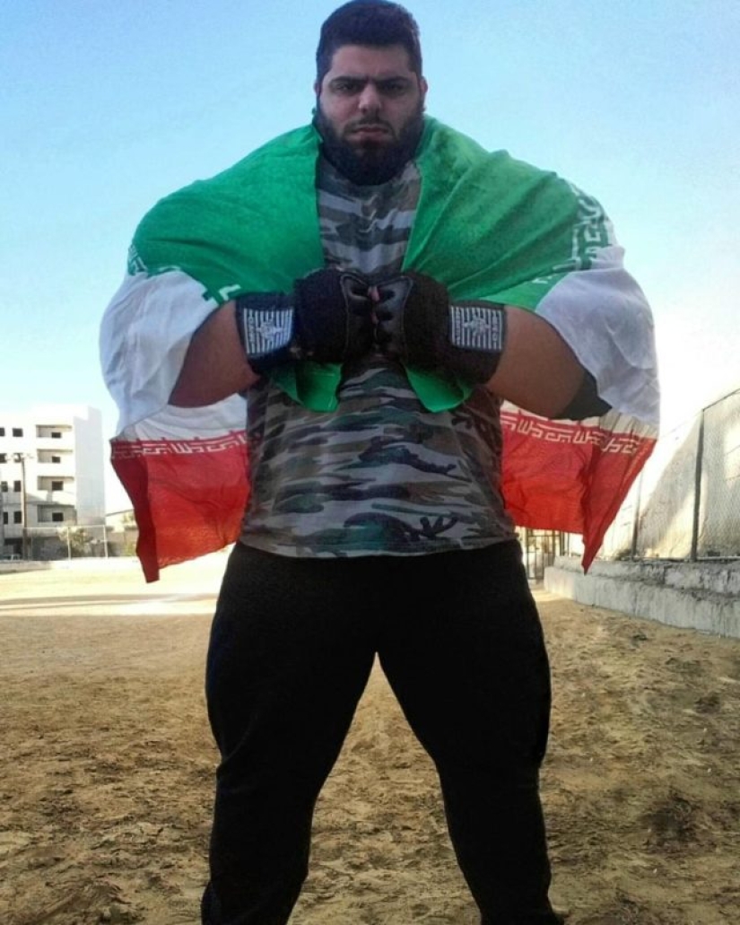 A man the size of a train: The "Iranian Hulk" shares details of his life and is going to MMA