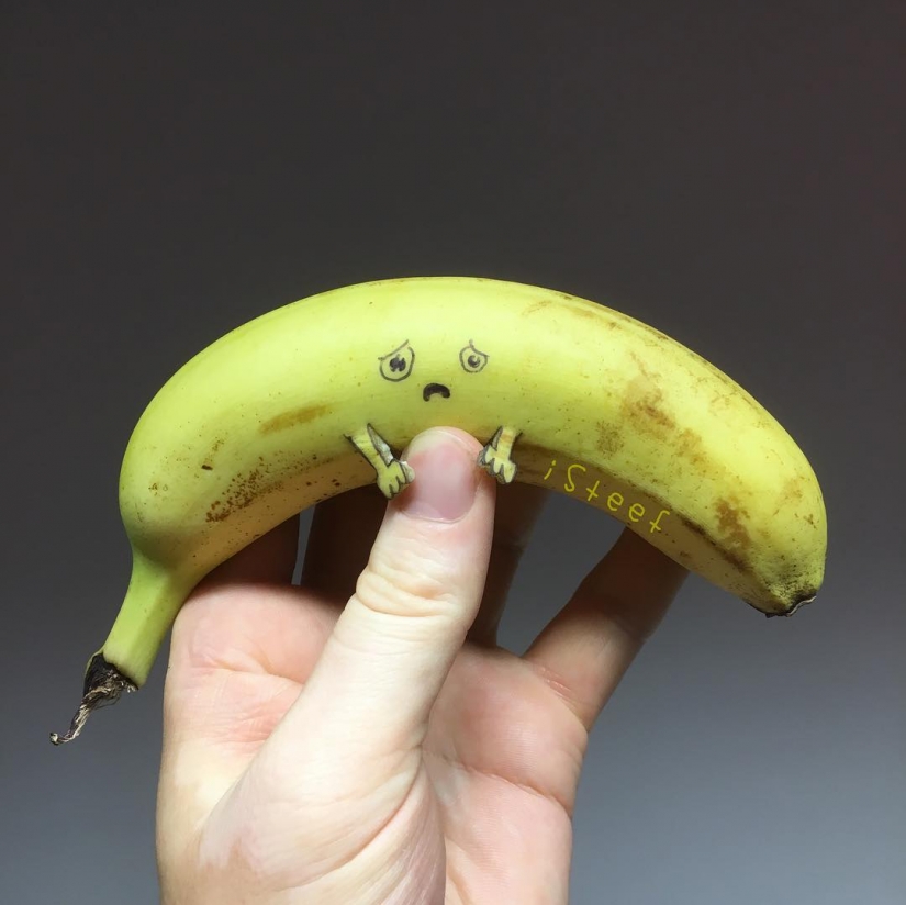 A pesar del mármol: el escultor corta el exceso de plátanos