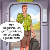 A quién miran los asistentes de vuelo