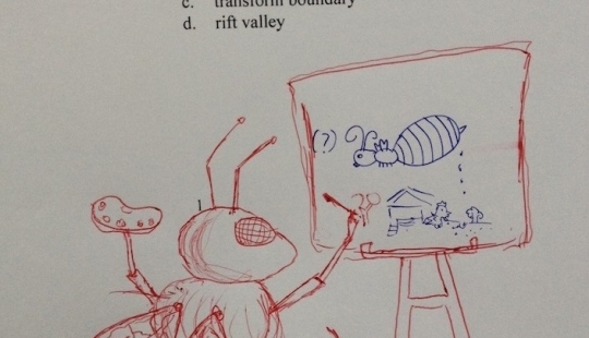 A Thai teacher improves the drawings of students. It turns out great!