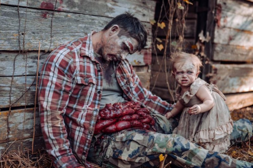 A woman "zombified" her daughter for the sake of a photo shoot, and what happened in the end is horrifying
