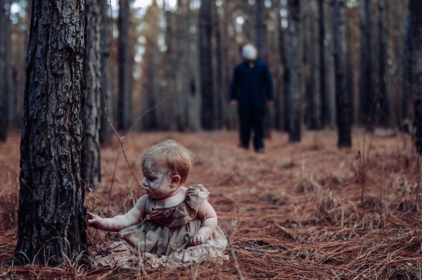 A woman "zombified" her daughter for the sake of a photo shoot, and what happened in the end is horrifying