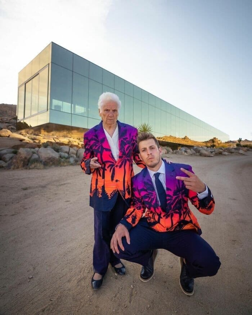 Abuela divertida y nieto se han convertido en estrellas de Internet