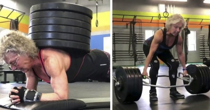 Abuelita en maximalki: powerlifter de 71 años presiona juguetonamente la barra