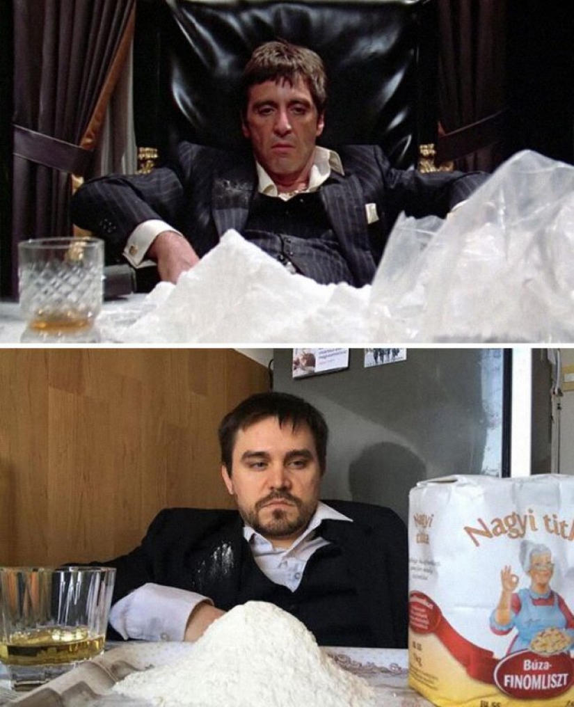 Aburrido en cuarentena a un par recrea escenas de películas famosas Aburrido en cuarentena a un par recrea escenas de películas famosas