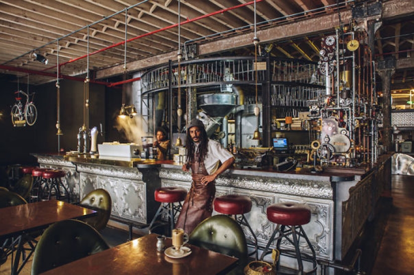 Amazing steampank cafe in South Africa
