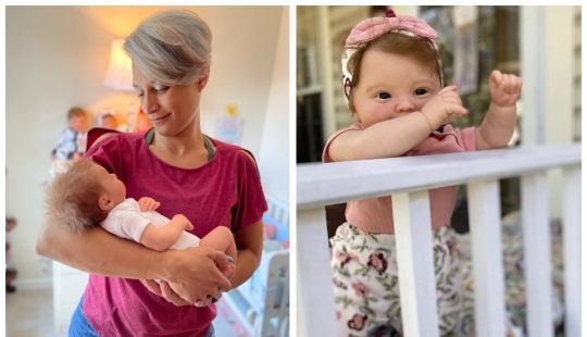 American woman takes care of realistic babies to drown out the pain of parting with her own children American woman takes care of realistic babies to drown out the pain of parting with her own children