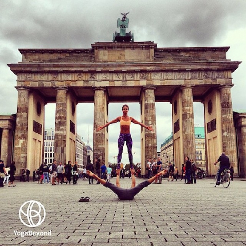 Amor y clases de yoga se pueden encontrar en todas partes