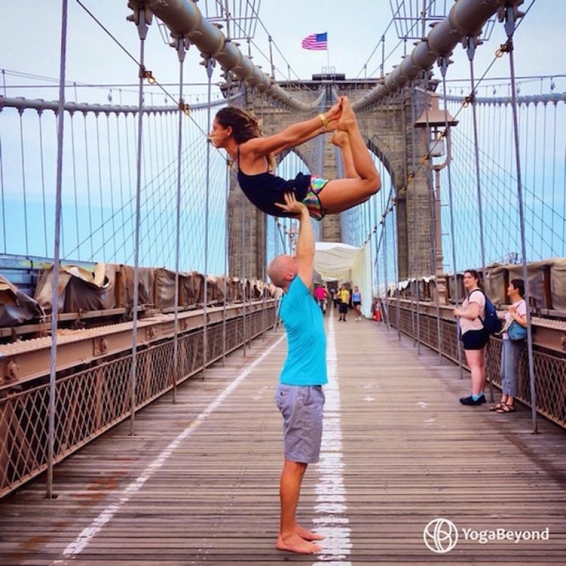 Amor y clases de yoga se pueden encontrar en todas partes