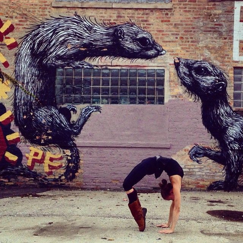 Amor y clases de yoga se pueden encontrar en todas partes