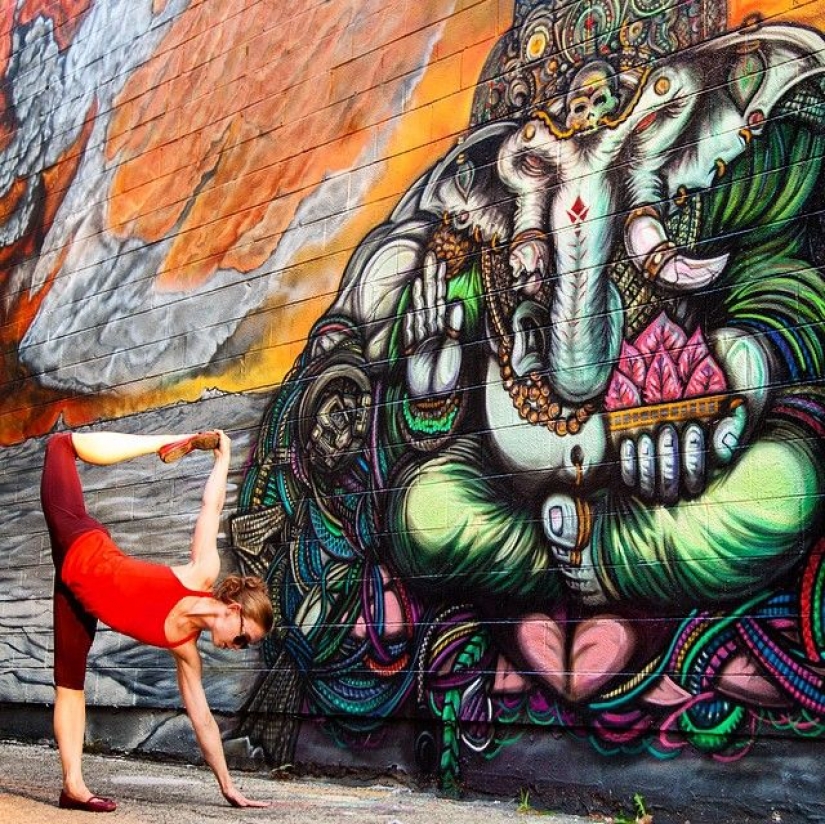 Amor y clases de yoga se pueden encontrar en todas partes