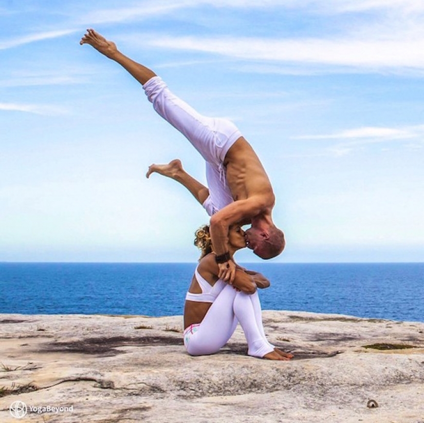 Amor y clases de yoga se pueden encontrar en todas partes