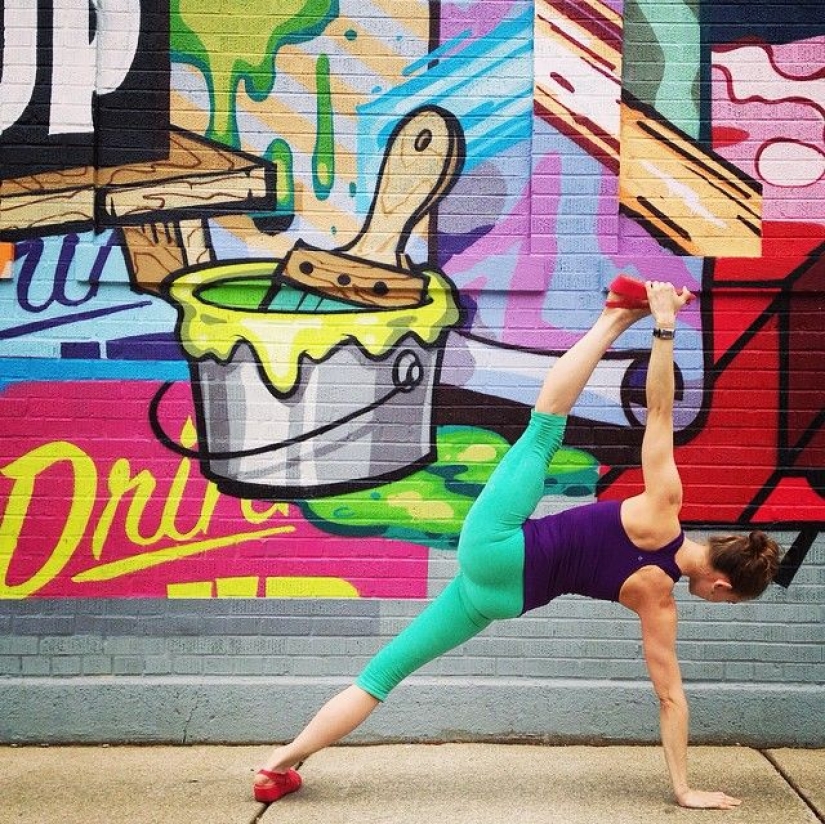 Amor y clases de yoga se pueden encontrar en todas partes