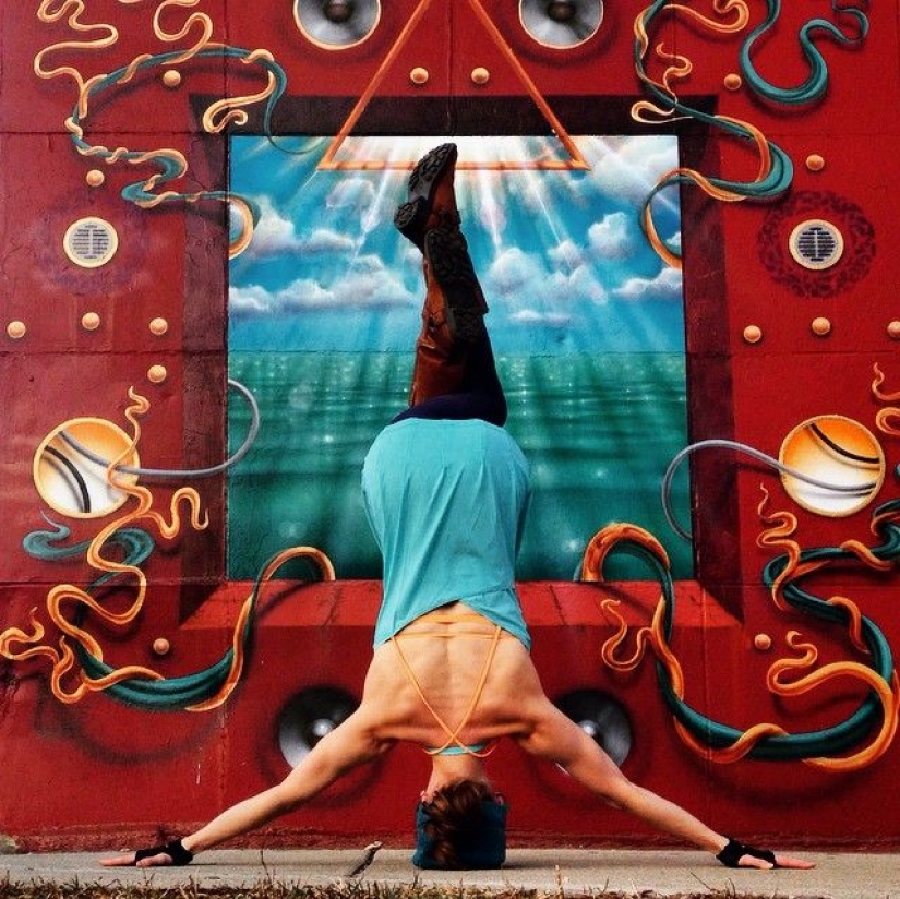 Amor y clases de yoga se pueden encontrar en todas partes