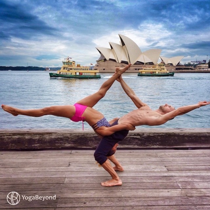 Amor y clases de yoga se pueden encontrar en todas partes