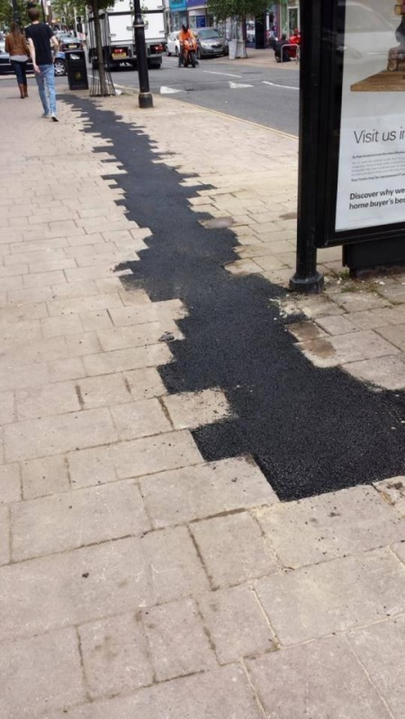 And so it will come down: photos that will upset not only perfectionists