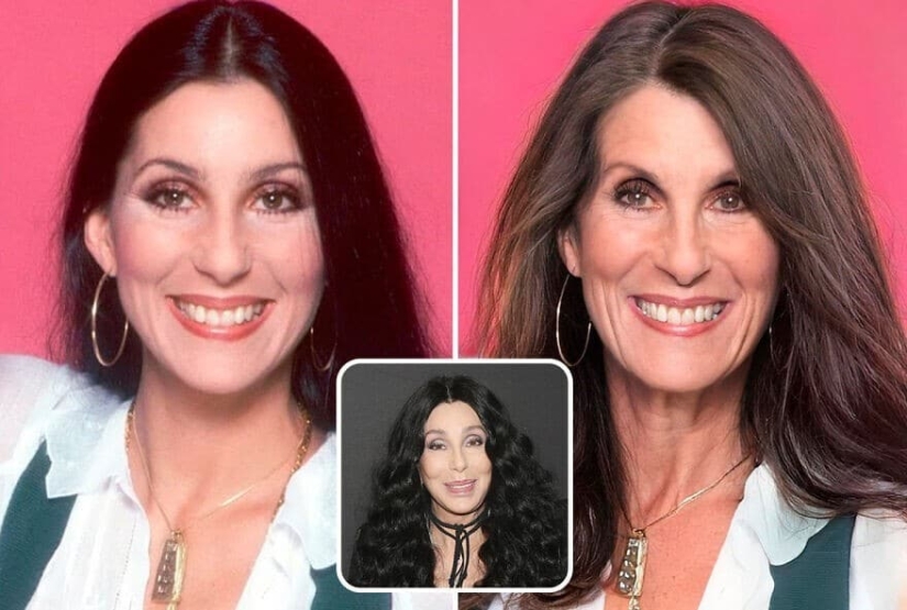 Artificial intelligence has shown how the stars would have aged if not for botox and plastic