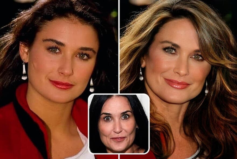 Artificial intelligence has shown how the stars would have aged if not for botox and plastic