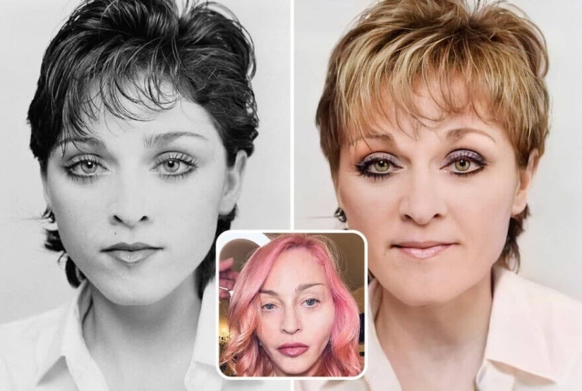 Artificial intelligence has shown how the stars would have aged if not for botox and plastic