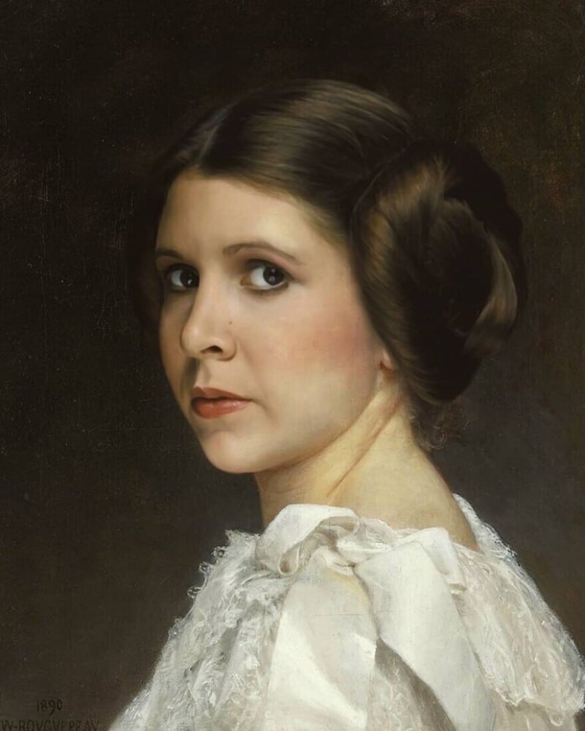 Artista francés pinta retratos de celebridades en estilo clásico