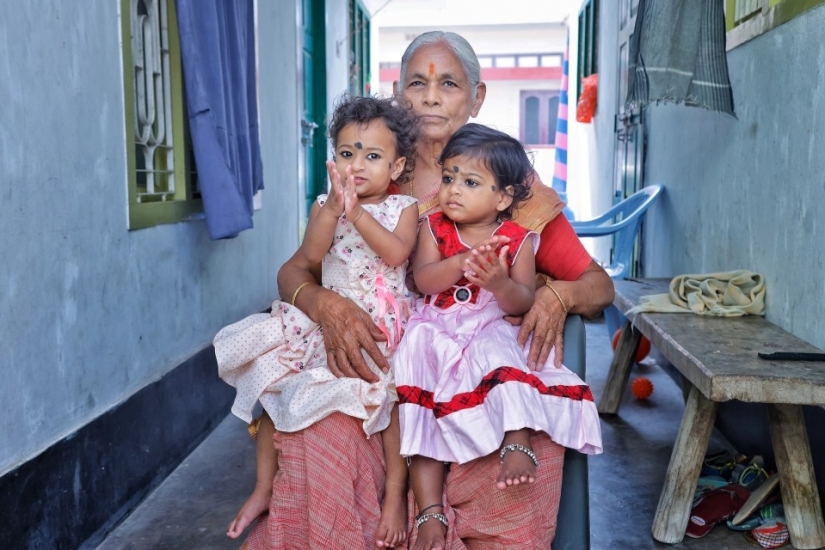 As the 73-year-old Indian first became a mother, and a year later became a widower As the 73-year-old Indian first became a mother, and a year later became a widower