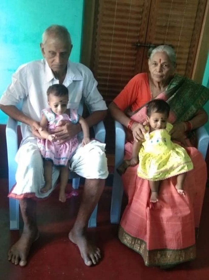 As the 73-year-old Indian first became a mother, and a year later became a widower As the 73-year-old Indian first became a mother, and a year later became a widower