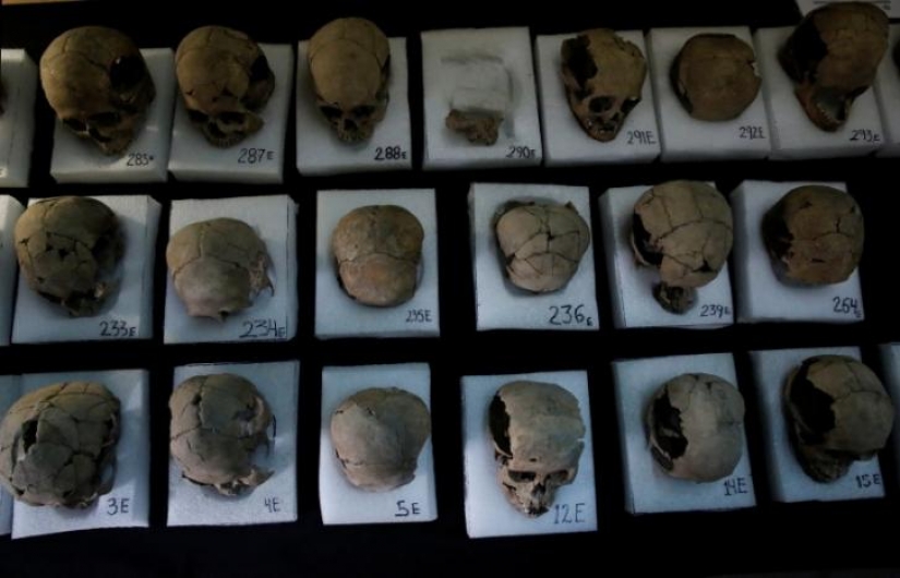 Aztec tower made of human skulls discovered in Mexico City Aztec tower made of human skulls discovered in Mexico City