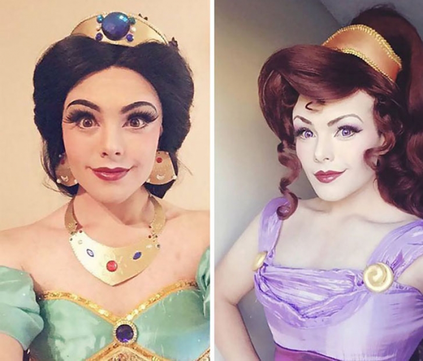 Bajo las imágenes de estas princesas de Disney se esconde... un tipo que sabe hacer las paces